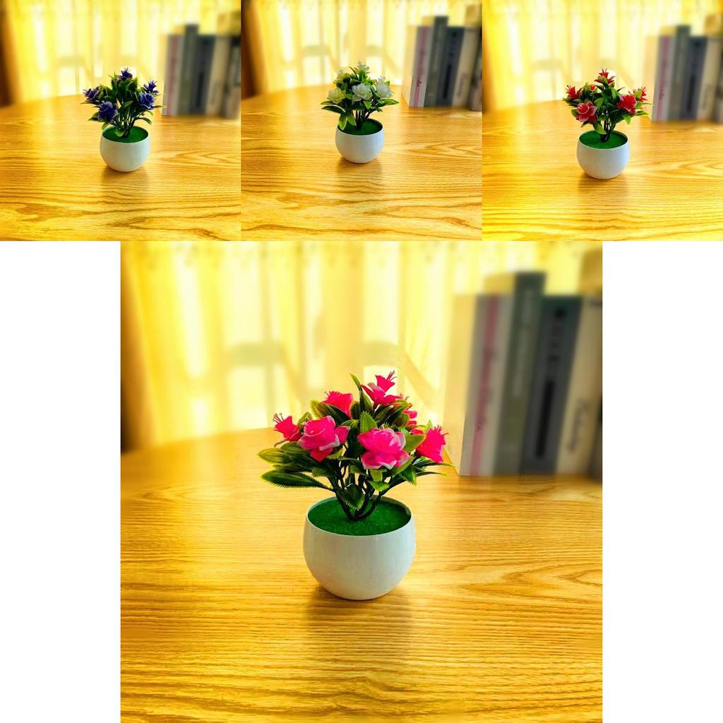 Fake Narcissus Flower Pot With Injection Molding For Interior Decoration