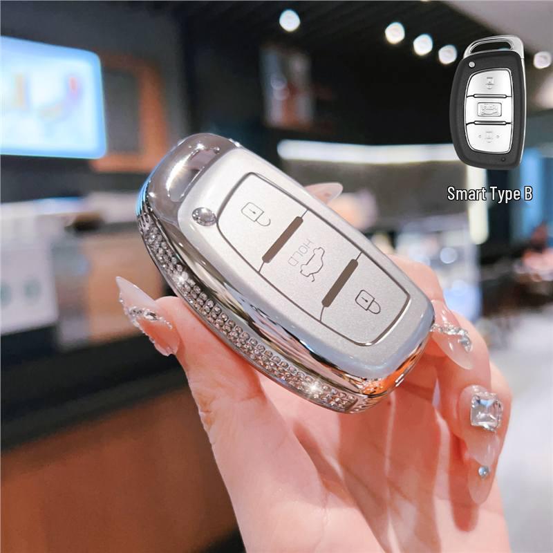 Suitable Key Case for Beijing Hyundai Elantra, ix35, Langdong, Mingtu, ix25, Yue Dong, Rena with Unisex Buckle