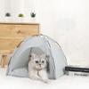 Summer Cooling Cooler Outdoor Pet Kennel Tent Breathable Foldable Solid Color Simple Pet Cage