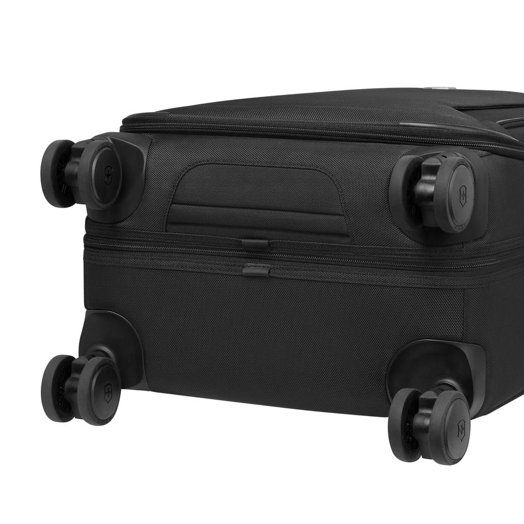 Victorinox Werks Traveler Torba na kółkach na ubrania z paskiem do mocowania TSA ID Odpinana przegroda na garnitur Antybakteryjna Duża Idealna na podróże służbowe i Czarna 7.0 Torba, 84L,