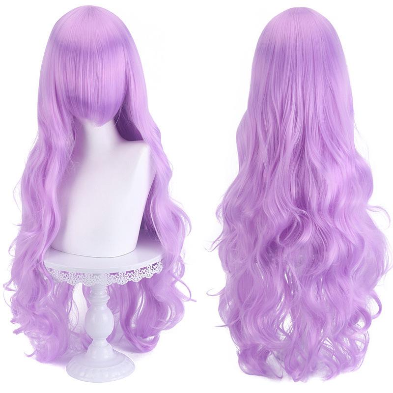 Cospay 80cm Lange Lockige Perücke - Hochwertiges Dickes Universalmodell für Damen