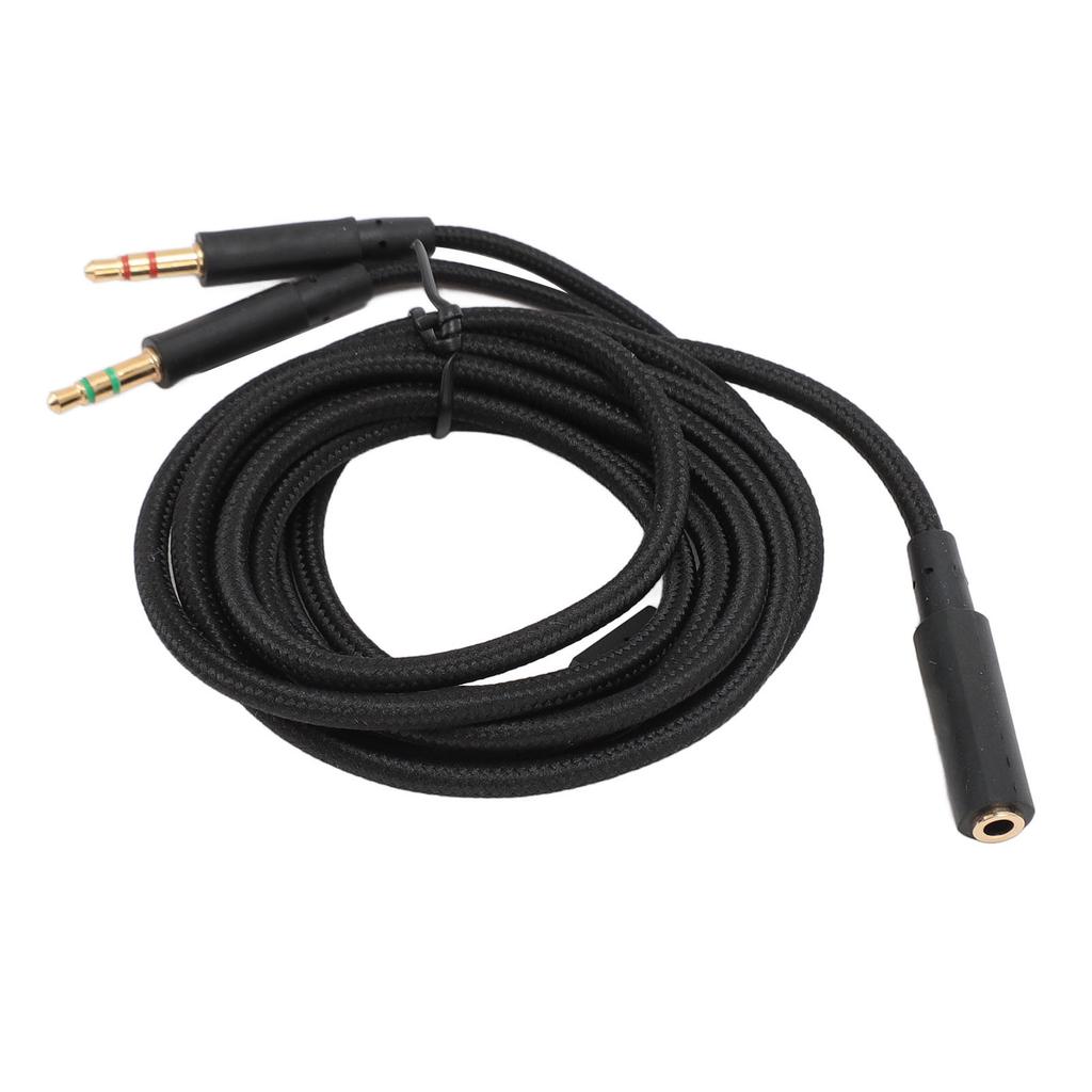 Headphone Adapter Cable Low Loss Headset Splitter Adapter Cord for Kingston HyperX Cloud Stinger