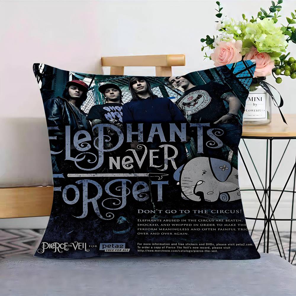 Band P-Pierce The Veil Personalized Picture Text Home Decorative Pillows Household Gifts 45x45cm 30cmx30cm