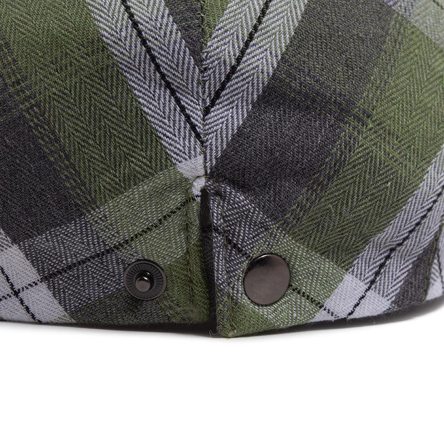 Spring/Summer Plaid Retro Beret Hat - Unisex Casual British Style Flat Cap