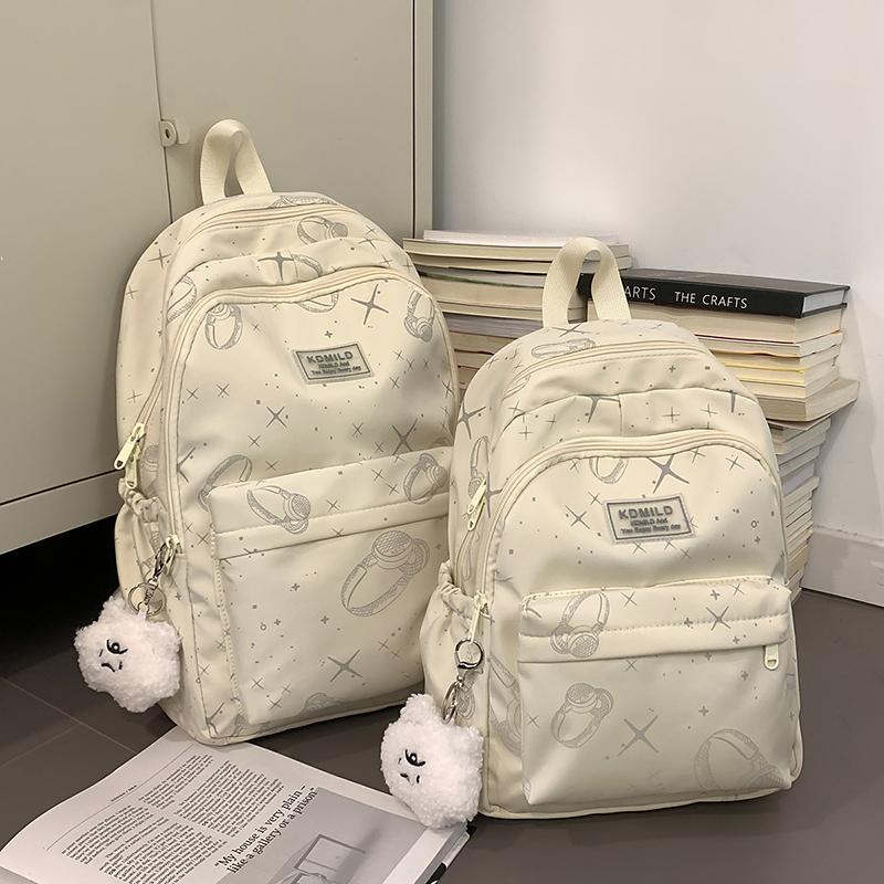 Zaino Scolastico per Studente delle Medie Zaino da Viaggio da Uomo a Grande Capacità con Stampa a Stelle da Donna