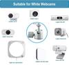 AceTaken White Webcam Magnetic Stand Holder for Logitech Brio 100, Brio 300, Brio 500, C270, C310 Webcams