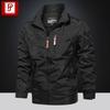 Spring and Autumn Men's Jacket Hooded Windbreaker Outdoor Loose Breathable Casual Top Jacket Thin Jacket