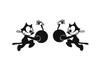 Cutting Sticker TOMCATTERS Set Matte Black Waterproof