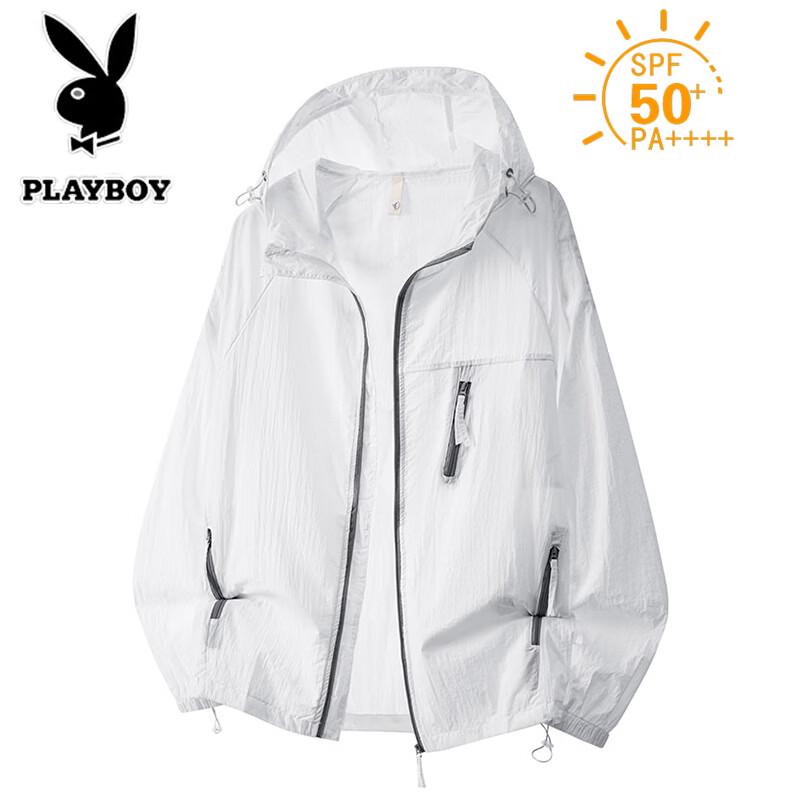 PLAYBOY Men's Hooded Sun Protection Quick-Dry Jacket