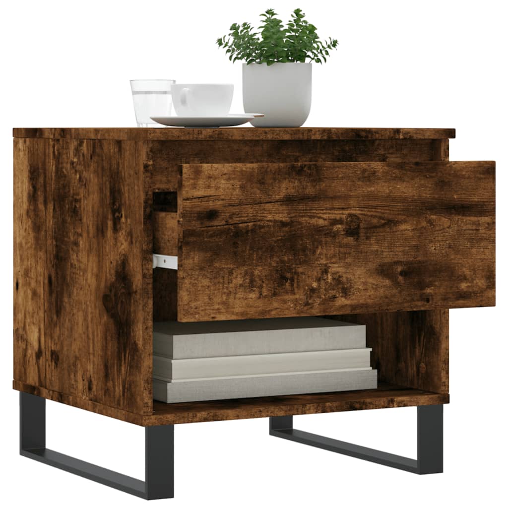 Coffee Tables 2 Pcs Smoked Oak 50 X 46 X 50 Cm Wood Based Material