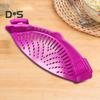 Clip on Sink Strainer Pan Pasta Strainer Silicone Food Strainer Anti-Spill Drain Basket Universal Colander for Kitchen Restaurant Picnic