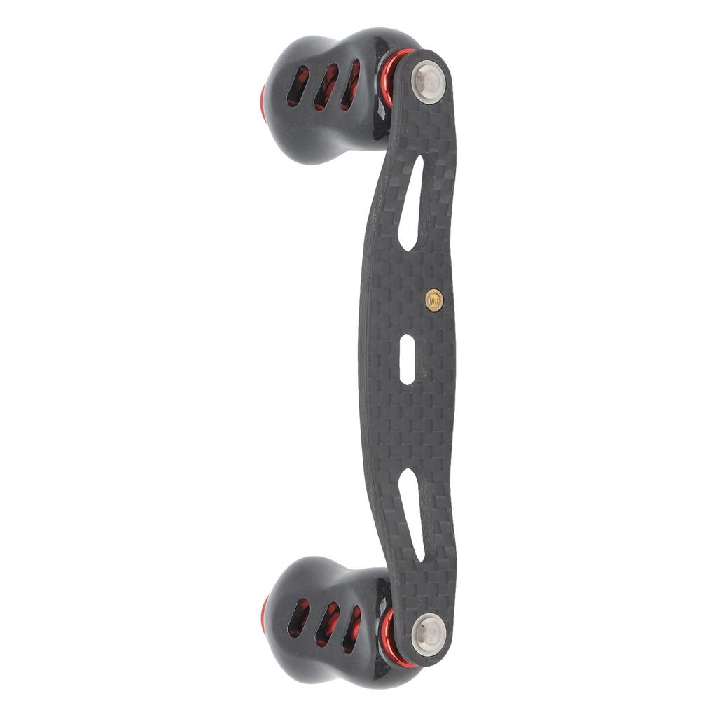 Carbon Fiber Fishing Reel Handle Baitcasting Trolling Rocker Left Right Crank Accessory 85mm Red