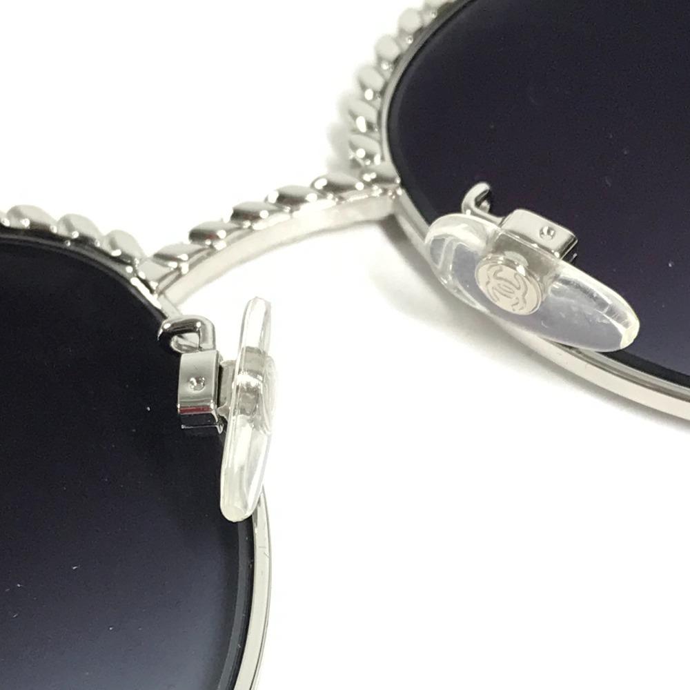 CHANEL 4242 Logo CC Mark Chain eyewear glasses sunglasses Black/Silver