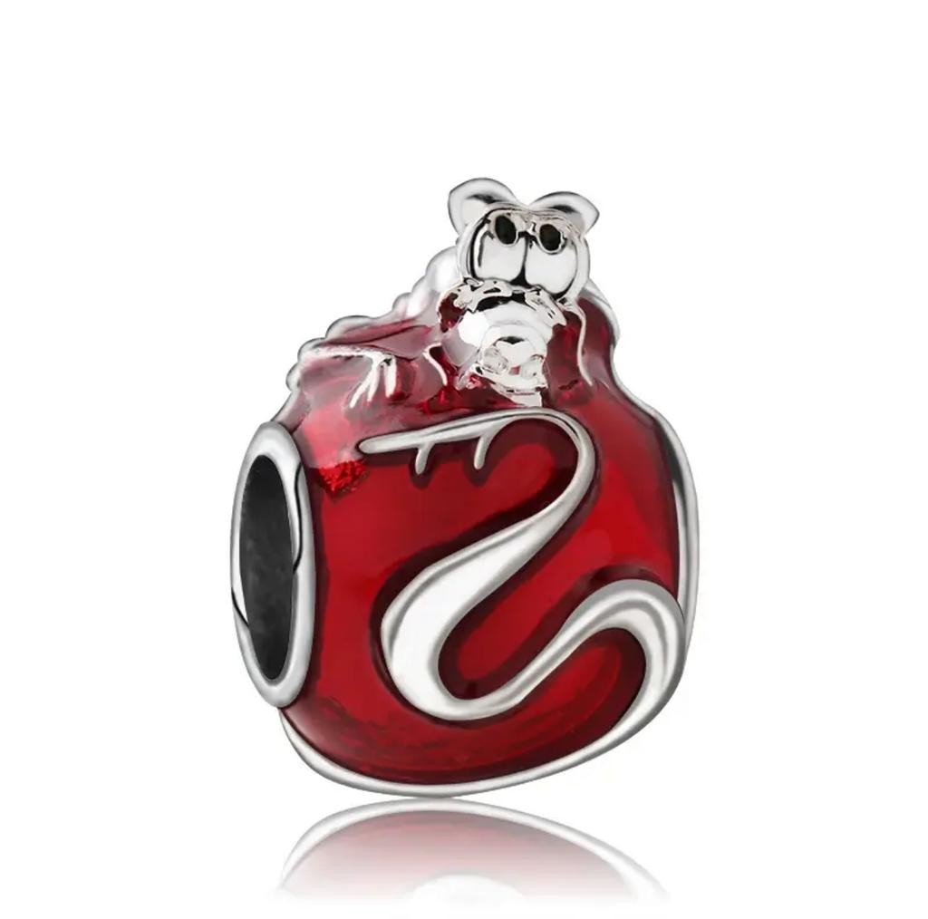 Classic 100% Copper Princess Dress Exquisite Mickey Charming Beads For Original Bracelet Diy Women'S Jewelry