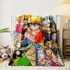 One Piece Anime Characters Blanket bedroom Blanket for Livingroom Couch lunch break Soft Cozy throw for Friend's festival Gift