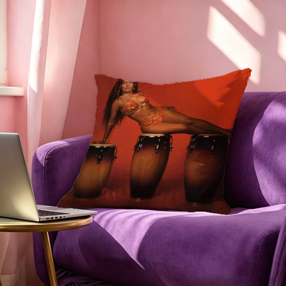 Kkarol G Tropicoqueta Anime Pillow Case Square DoubleSided Sofa Cushion Cover Bedroom Bedside Pillow
