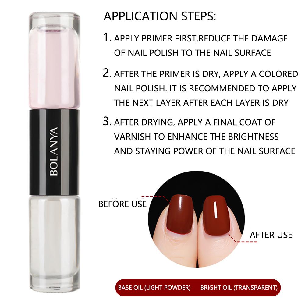 

Лак для ногтей, быстросохнущий, одна бутылка двух цветов, полуперманентный лак для ногтей Vernis, маникюрный лак для ногтей