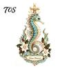 Festive Aquatic Theme Gift Marine Life Christmas Ornament, Acrylic Ocean Animal Hanging Decor for Tree, Creative Holiday Pendant Home Party,