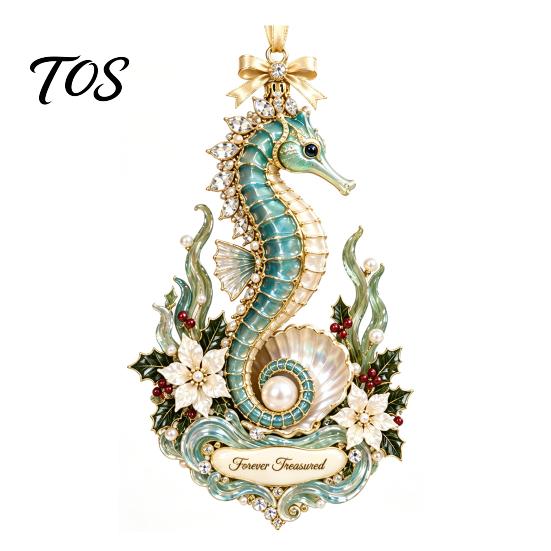 Festive Aquatic Theme Gift Marine Life Christmas Ornament, Acrylic Ocean Animal Hanging Decor for Tree, Creative Holiday Pendant Home Party,