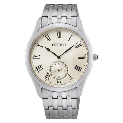 Seiko SRK047P1 Men's Quartz Watch, Champagne, Overseas Model