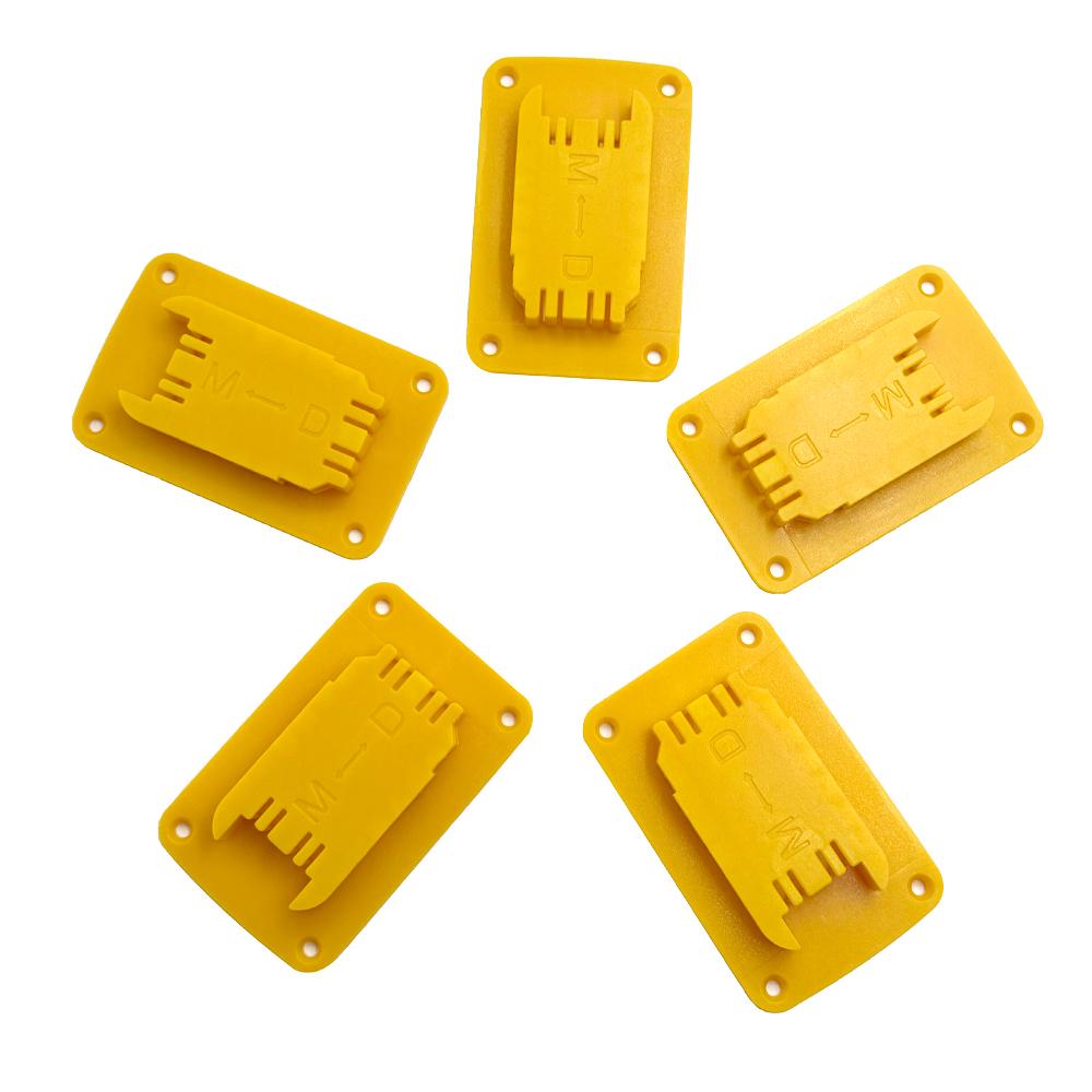 5pcs Tool Holder Dock Wall Mount Storage Rack For Dewalt 14.4V/18V/20V For Milwaukee 18V Fixing Devices Drill Tools Holder