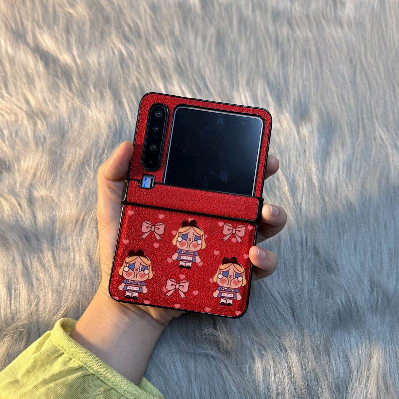 Yuekeng blonde crying baby girl ring rope applies to Huawei pocket/s folding screen PuraX mobile phone case Xiaomi mixflip