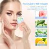 3-in-1 Facial Care Tool Kit, Ice Roller Mold, Silicone Cleansing Brush & Stainless Steel Gua Sha Set for Skin Depuffing & Cleansing