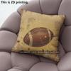 Vintage Sporty Football Soccer Print Throw Pillow Covers Pattern Cushion Cover Suitable For Sofa Bedroom Car Pillow Cover