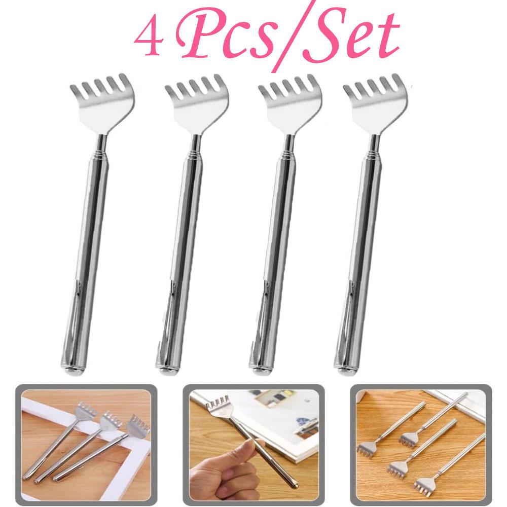 Mini Portable Back Massage Tool – Extendable & Adjustable Stainless Steel Handle for Personal Muscle Relaxation, Compact Design