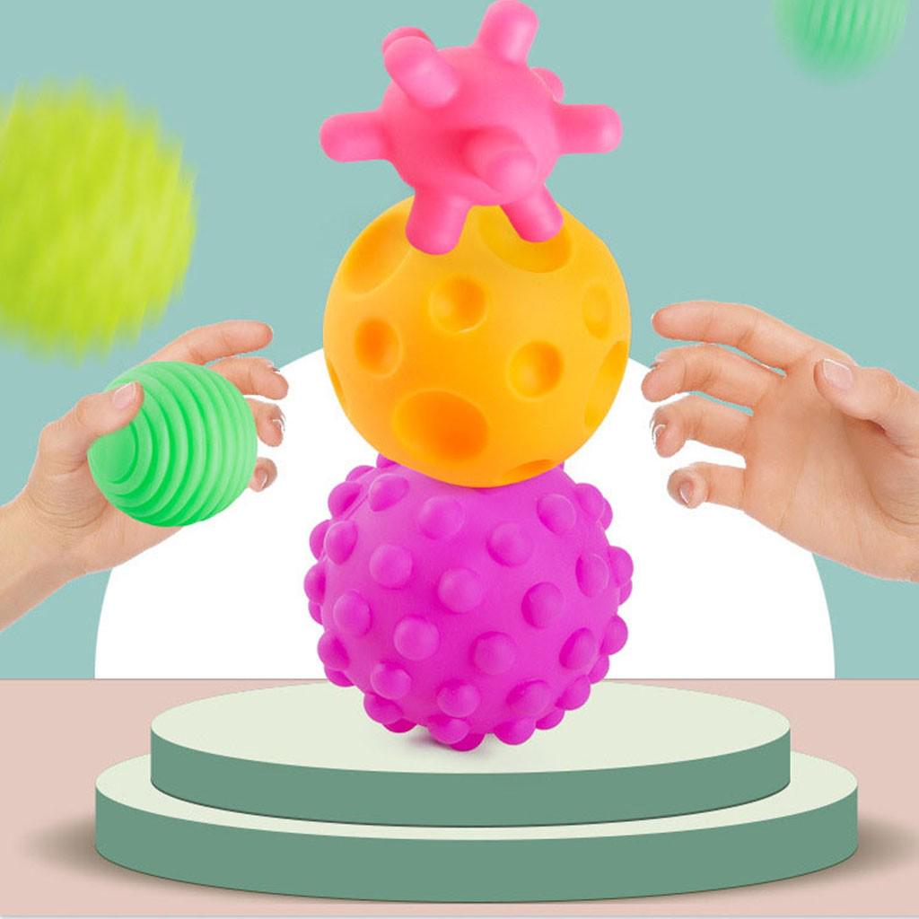 Baby Toy Puzzle Tactile Multi-Texture Hand-Catch Ball Baby Training Soft Ball