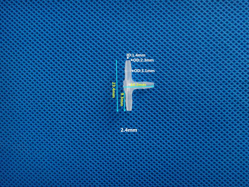 Three-Way Equal Diameter Plastic Tee Hose Connector