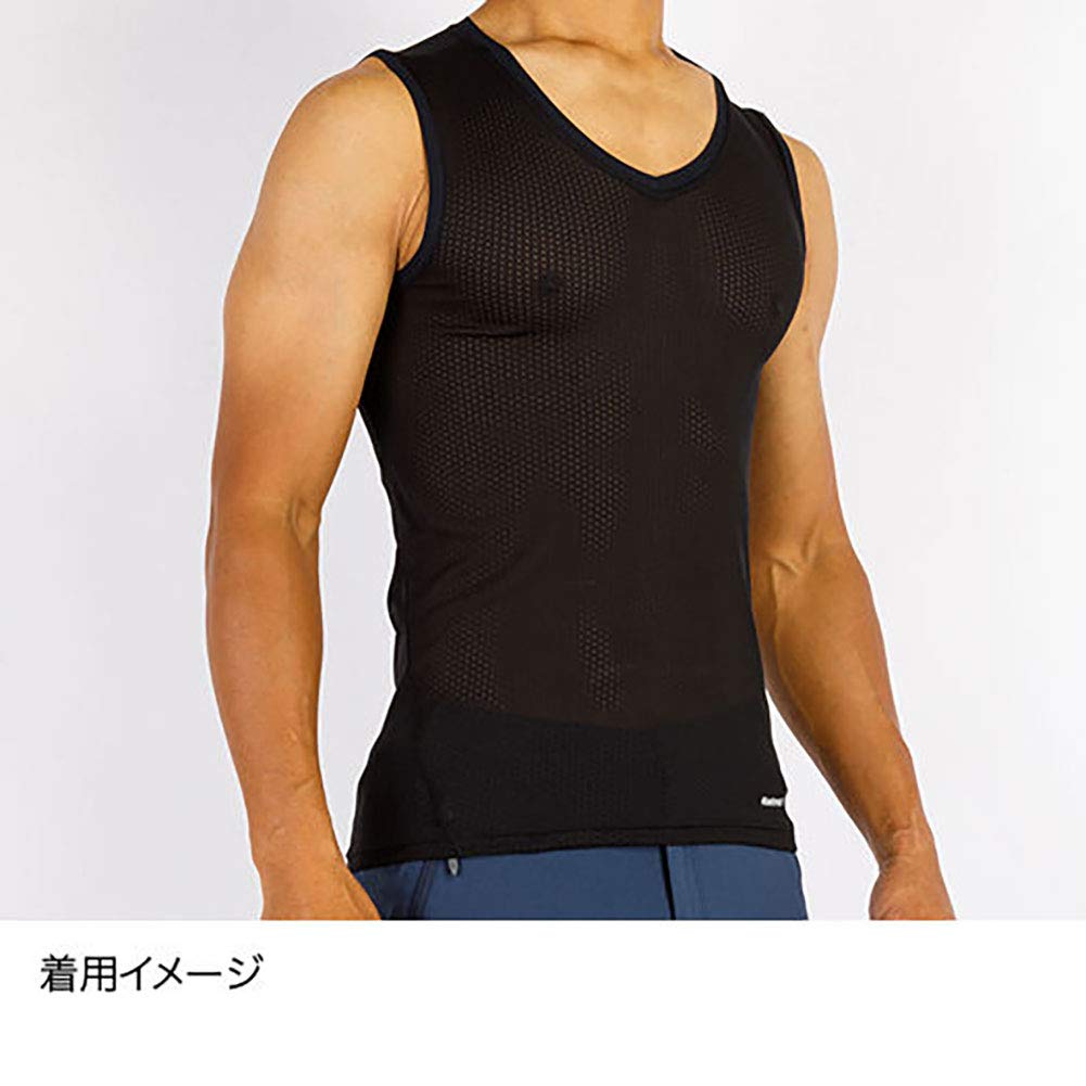 [Fine Track] Dry Layer Basic Sleeveless Men's FUM0425 (Black, M)