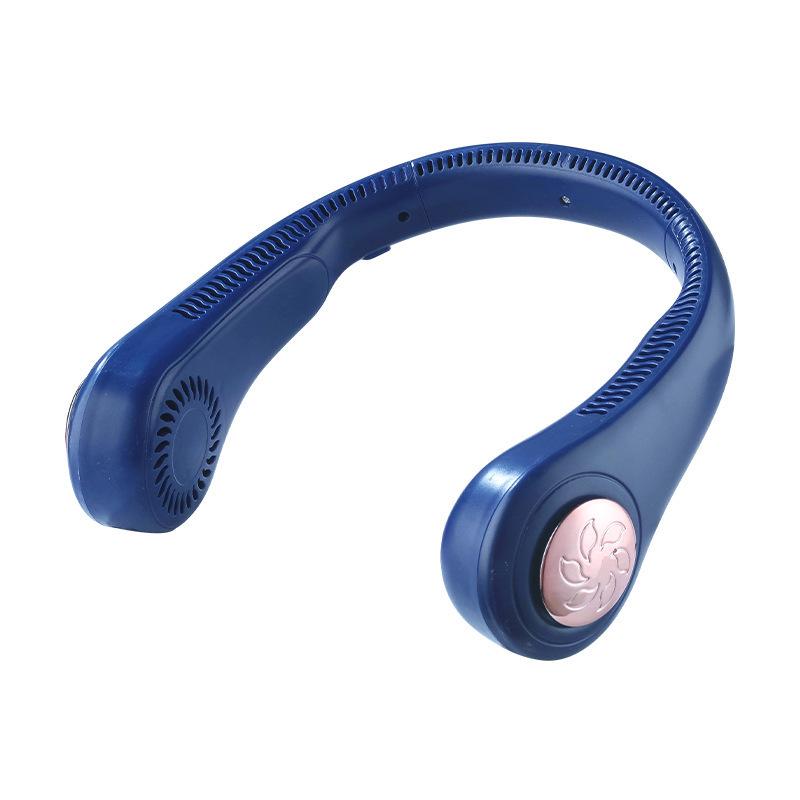 Складаний тихий шийний вентилятор: Безлопатевий, Живлення від USB, для активного відпочинку на природі