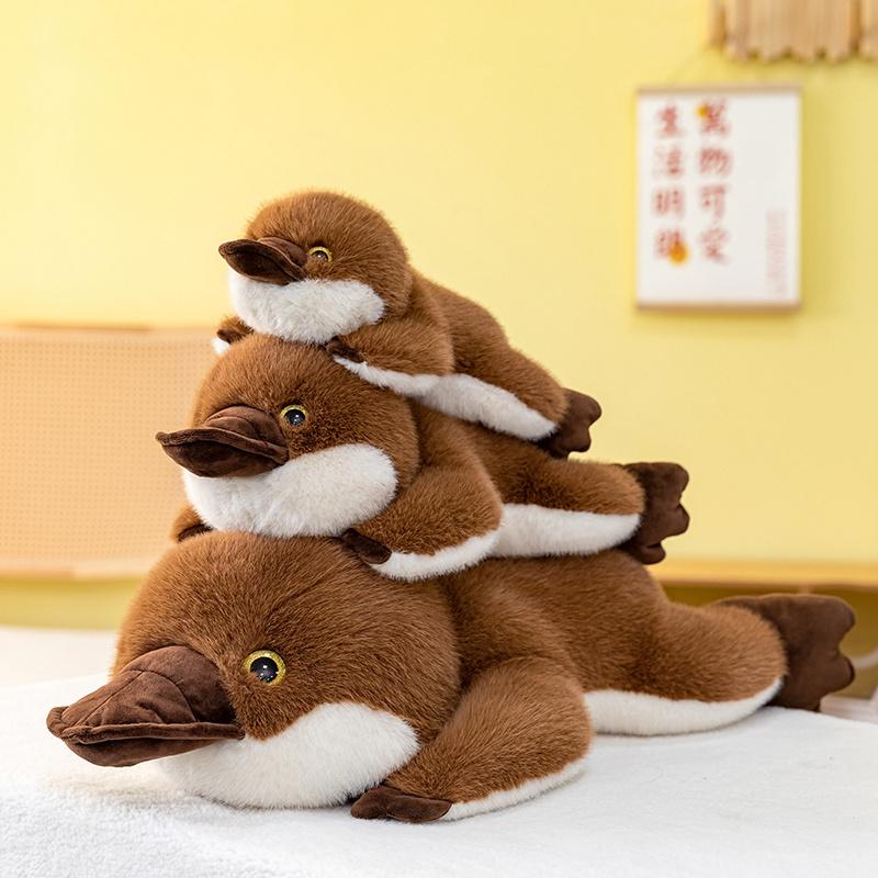 30/40/60cm Cartoon Liggend Vogelbekdier Pluche Pop Kussen Schattige Gele Eend Knuffeldier Huisdecoratie Troostcadeau Voor Kinderen about 30cm
