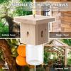 Yousheng Carpenter Bee Trap Nest, Outside Hanging Bee Catcher, Wood And Glass Jar Design, Effective Carpenter Bee Removal for Home Yard