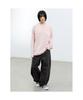 Saendeusaundeu (Unisex) Awning Stripe Long Sleeve T-Shirt Pink
