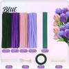 Assorted Pipe Cleaners Shaping Flowers Bouquets DIY for Crafts Pack Set Kit Flexible Making Accessories
