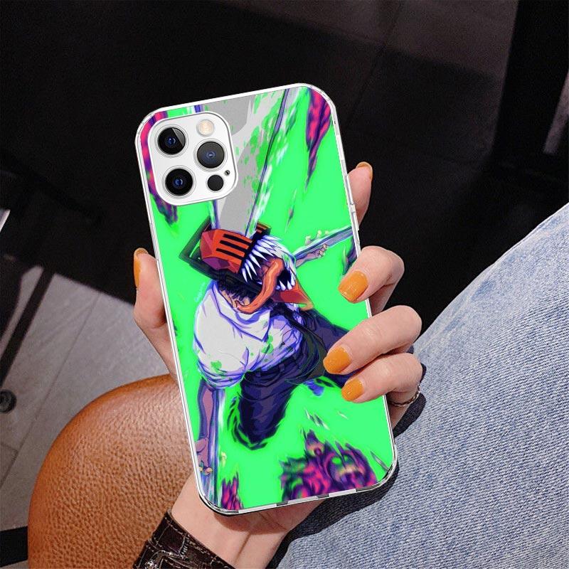 Anime Chainsaw Phone Case For iPhone 17 Air 16 Pro Max 16E 15 + 14 Plus 11 12 13 Mini 7 8 SE Gift Print Cover Fundas 16 Pro Max