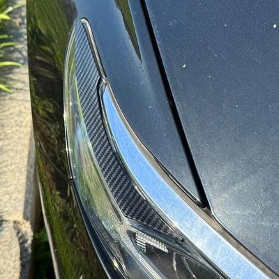 Accord 10th Gen Headlight Carbon Fiber Eyebrow Strips, Fits Years 18-22