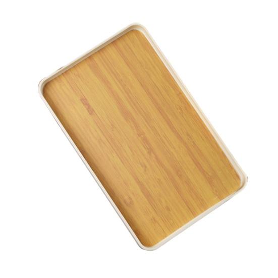 Ovocný talíř Obdélníkový servírovací tác Odolný vůči oleji Snadno se čistí Široce používaný dekorativní servírovací talíř Příslušenství ke konferenčnímu stolku