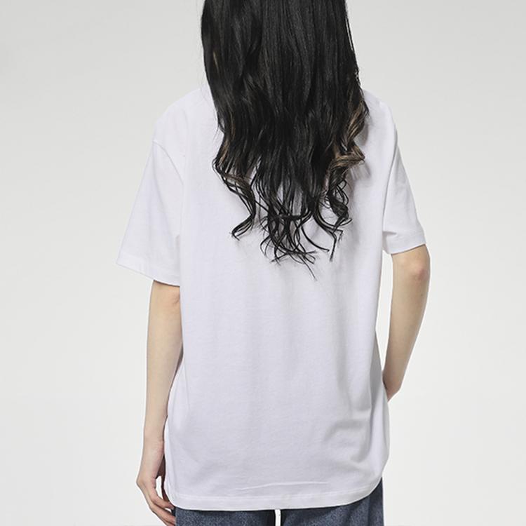Nike Air Logo Casual Sport Short Sleeve T-Shirt Women Tops White CZ8615-100