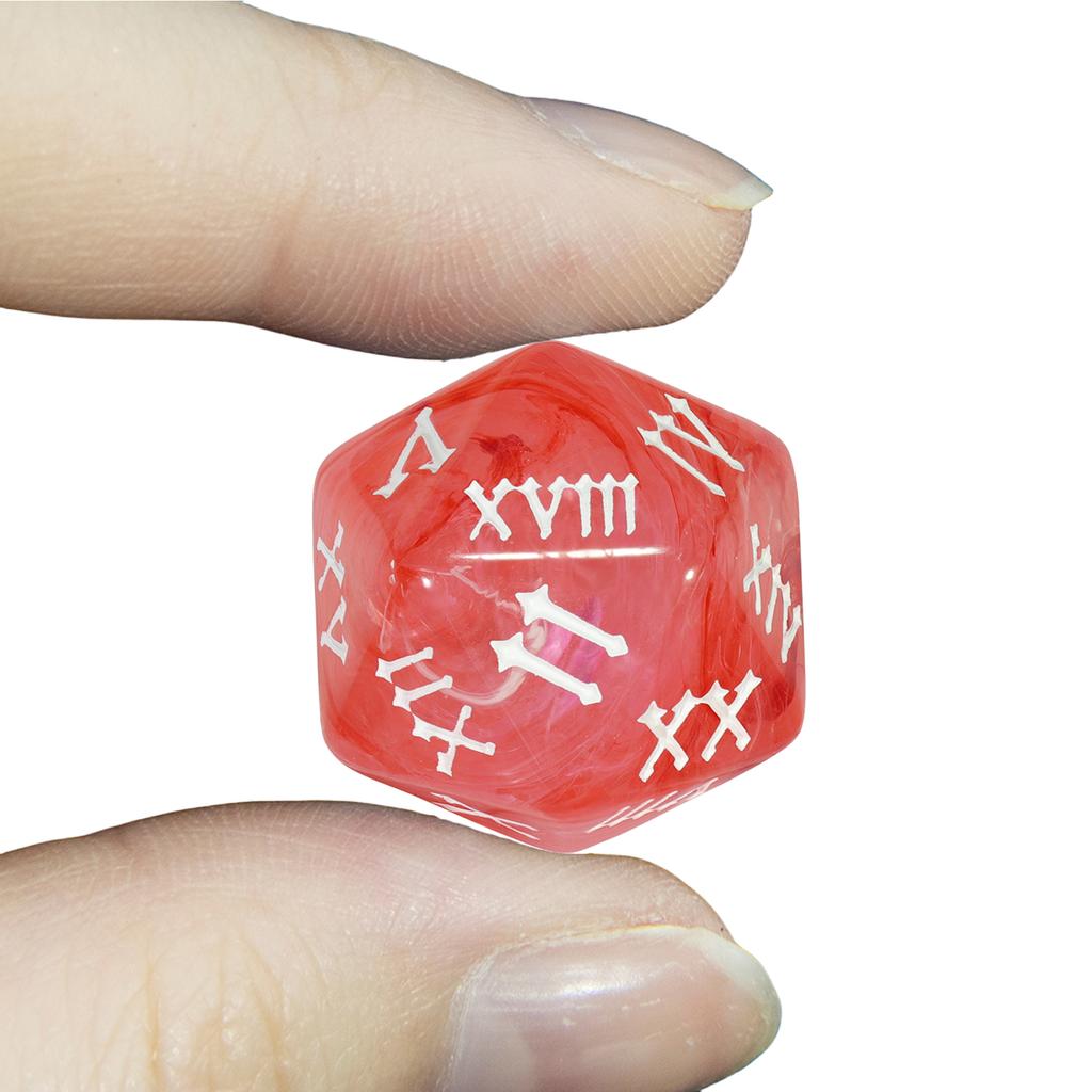 Roman Digital Dice 7pcs Polyhedral Dice Set for Table Game DND TPRG, as Gift and Collection