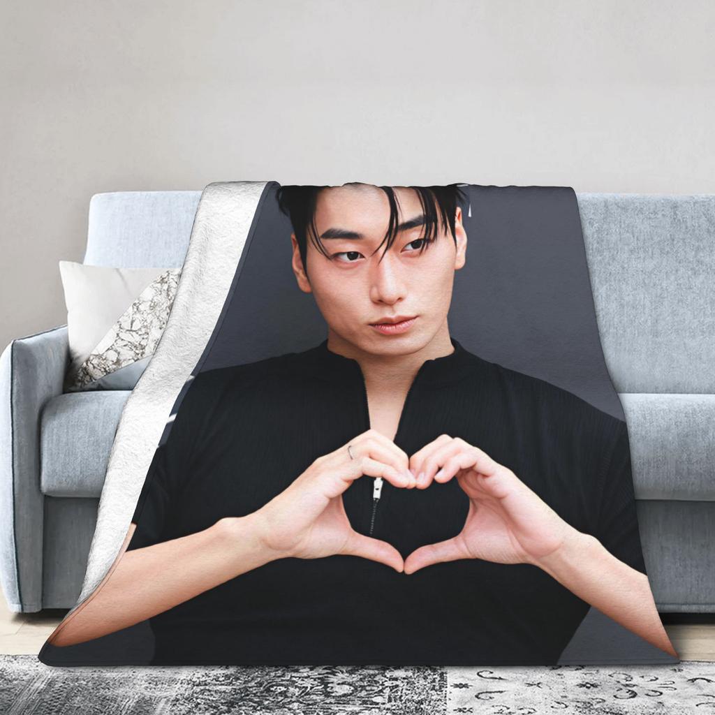 Choi San Singer Blanket Quality Warm Soft Throw Blanket Spring Girls Boys Outdoor Print Bedspread