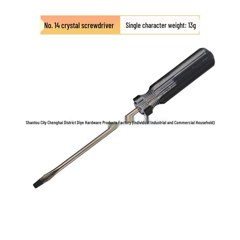 Chave de Fenda Magnética Pequena Phillips e de Fenda 3.0 com Padrão de Cristal Transparente Ferramenta de Reparo