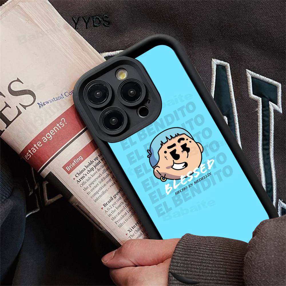 

B-Blessd Singer Phone Case For iPhone 17 16 15 14 13 12 11 Air Plus Pro Max Soft Back Cover iPhone 12