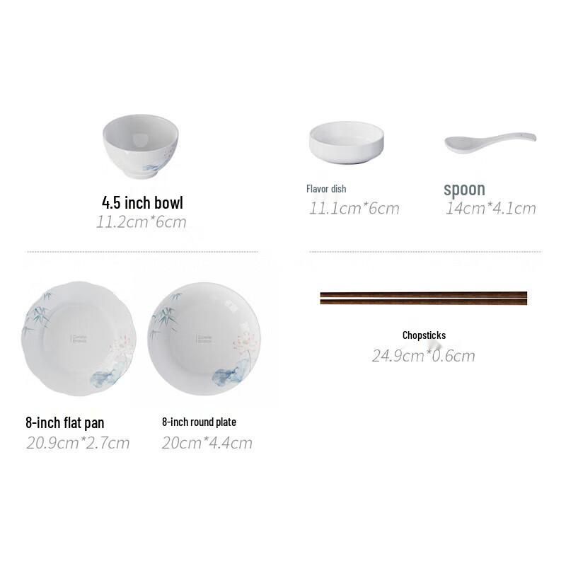 Corelle Bamboo & Lotus Dinnerware Set
