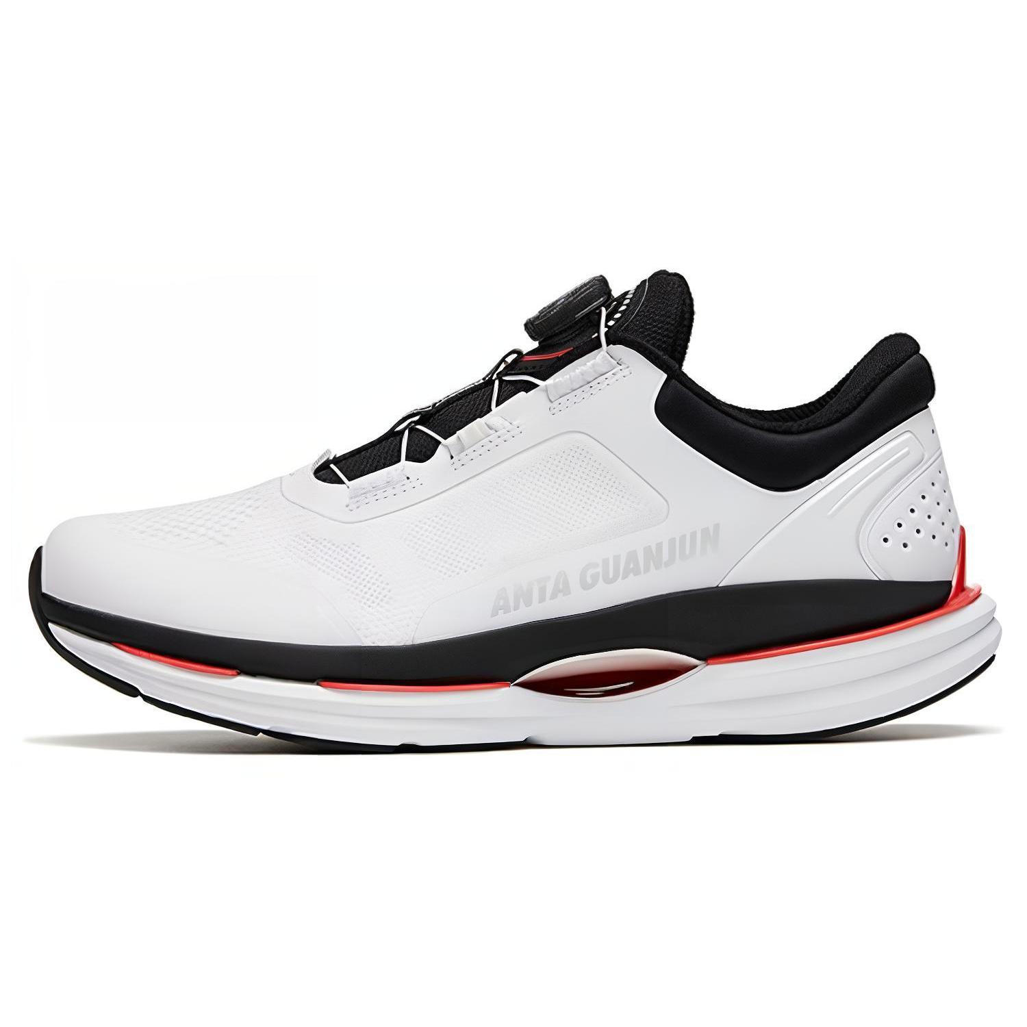 

New Anta Cushioning Anti Slip And Wear Resistant Low Top Running Shoes Men s White Black Silver 112315581A-5 40