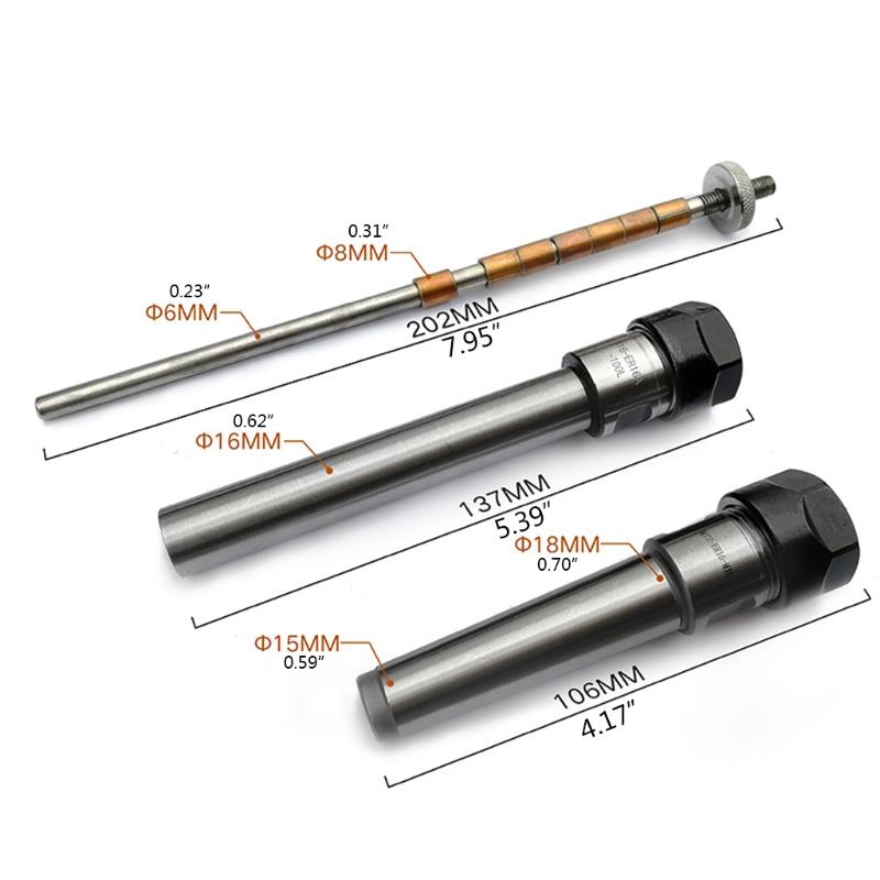 Durable Woodworking Pen Turning Mandrel Lathe Machinery Parts Mechanical Accessory Tool Easy to Use Comfortable Grip