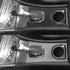2Pcs Carbon Fiber Interior Gear Shift Cover Trim For Mercedes-Benz C-Class W203