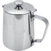 Stainless Steel Coffee Cup Mug, Milk Frothing Picher Jug with Lid for Latte Coffee for Home, Office, Kitchen, and Coffee Bar (350ML, 600ML, 1000ML,